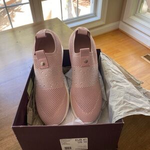 Pink Slip-On Sneakers with Rhinestone Detail